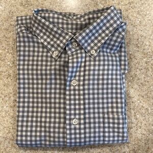 Vineyard Vines Performance Classic Fit Tucker Shirt Men's M Gray Check